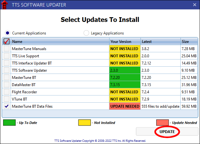 Update Data Files