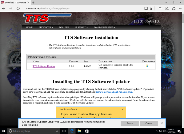 Edge Download Progress